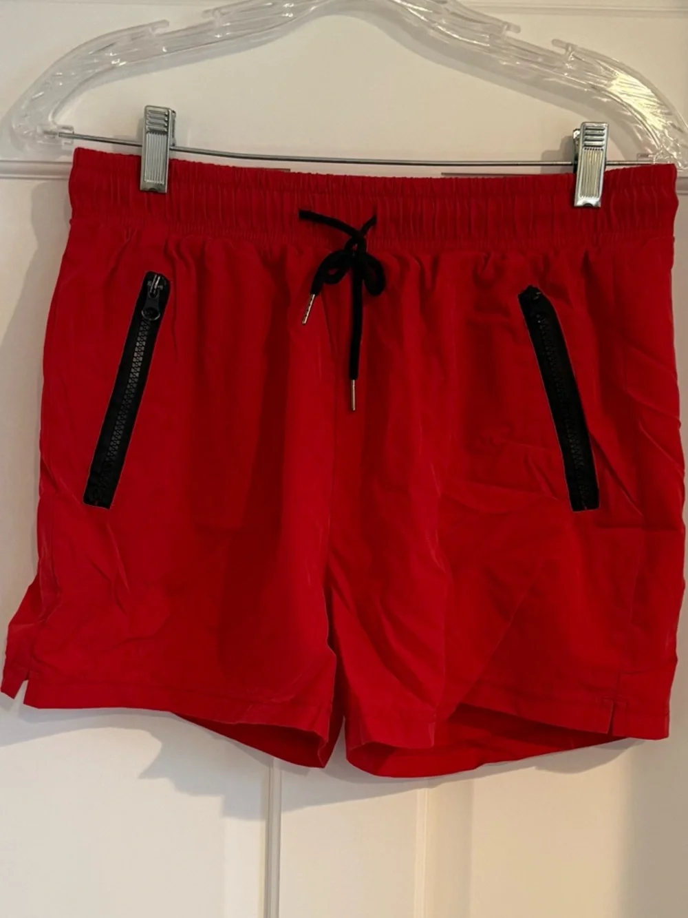 Red swim trunks
